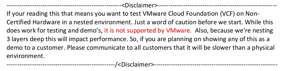 VLC Disclaimer VLC Disclaimer